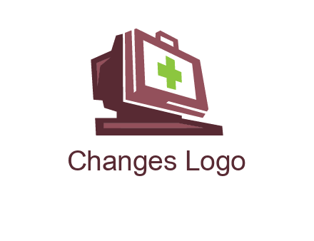 computer merged with medical beg logo