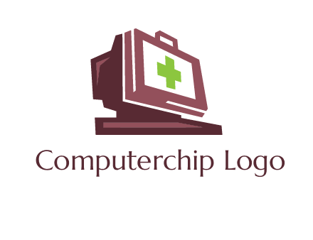 computer merged with medical beg logo