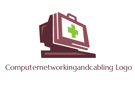 computer merged with medical beg logo