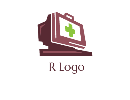 computer merged with medical beg logo