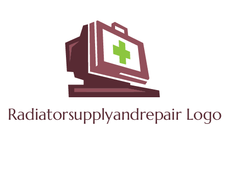 computer merged with medical beg logo