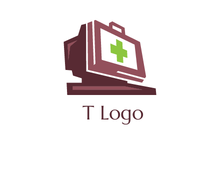 computer merged with medical beg logo