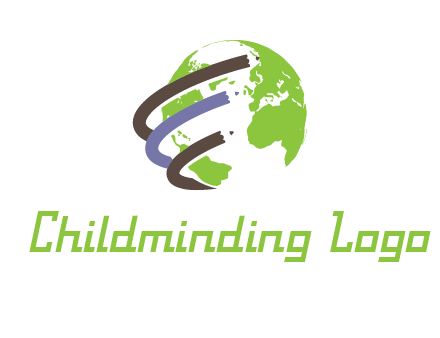 swooshes around the globe logo
