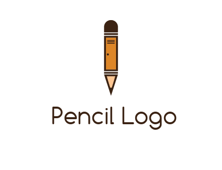 door merged with pencil logo