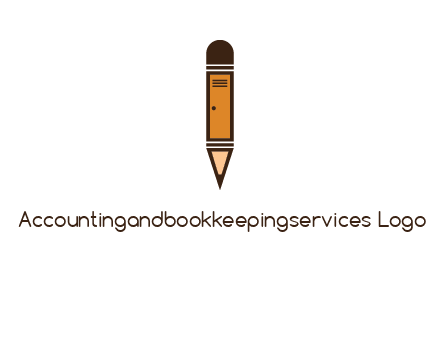 door merged with pencil logo