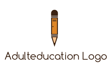 door merged with pencil logo