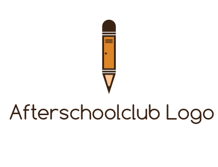 door merged with pencil logo