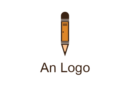 door merged with pencil logo