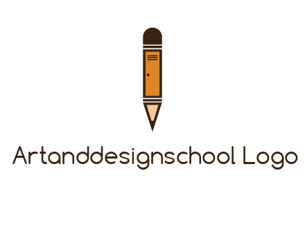 door merged with pencil logo