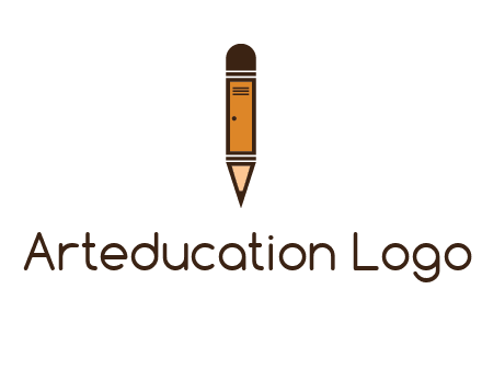 door merged with pencil logo