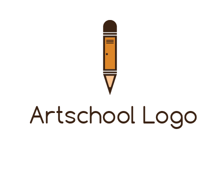 door merged with pencil logo