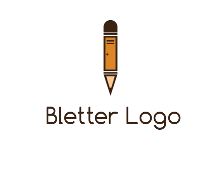 door merged with pencil logo