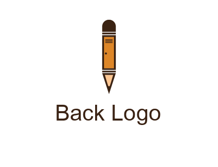 door merged with pencil logo