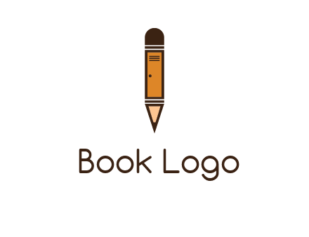 door merged with pencil logo