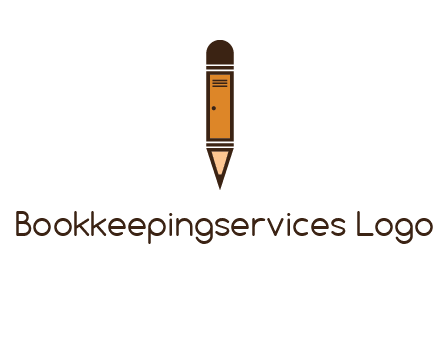 door merged with pencil logo