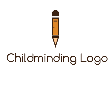 door merged with pencil logo