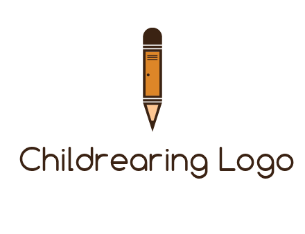 door merged with pencil logo