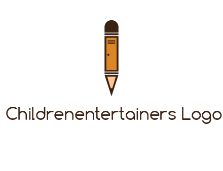 door merged with pencil logo