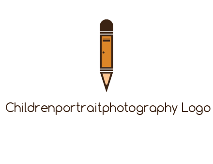 door merged with pencil logo