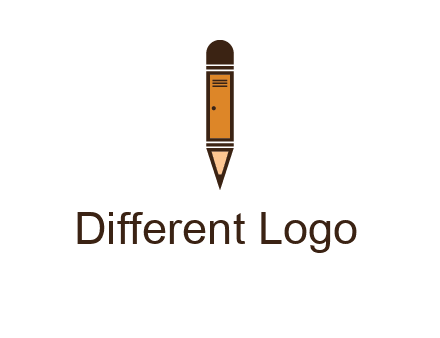 door merged with pencil logo
