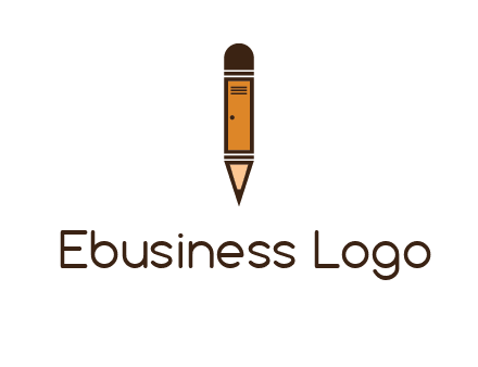 door merged with pencil logo