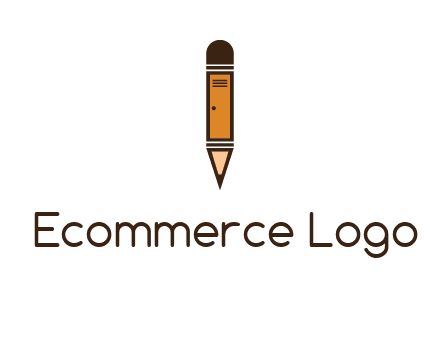 door merged with pencil logo