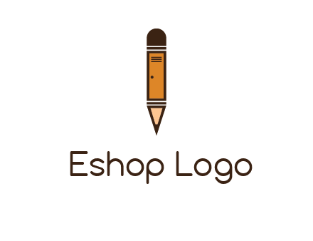 door merged with pencil logo