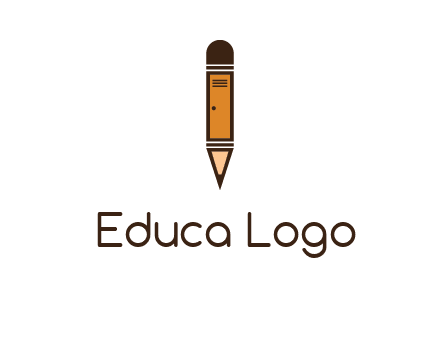 door merged with pencil logo