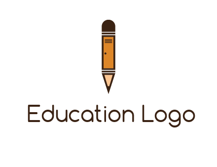 door merged with pencil logo