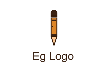 door merged with pencil logo