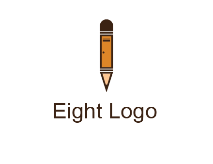 door merged with pencil logo