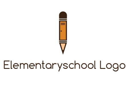 door merged with pencil logo