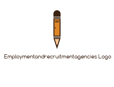 door merged with pencil logo