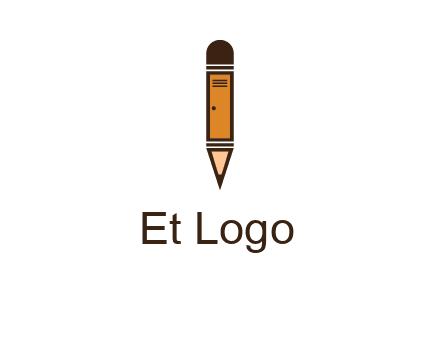 door merged with pencil logo