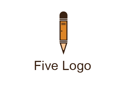 door merged with pencil logo