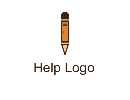 door merged with pencil logo