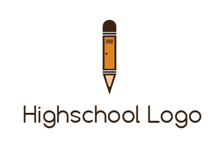 door merged with pencil logo