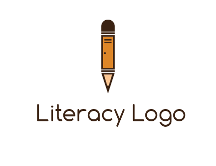 door merged with pencil logo
