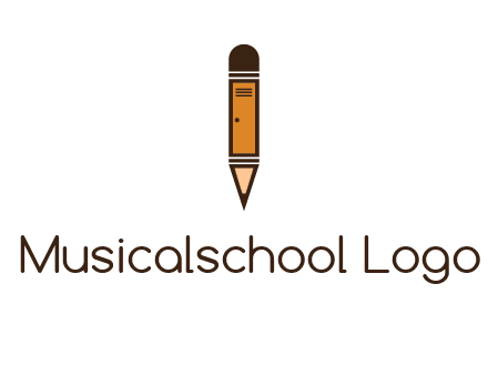 door merged with pencil logo