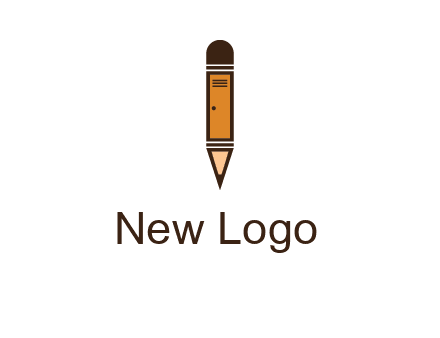 door merged with pencil logo