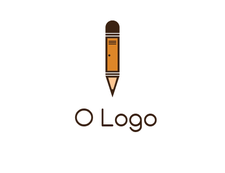 door merged with pencil logo