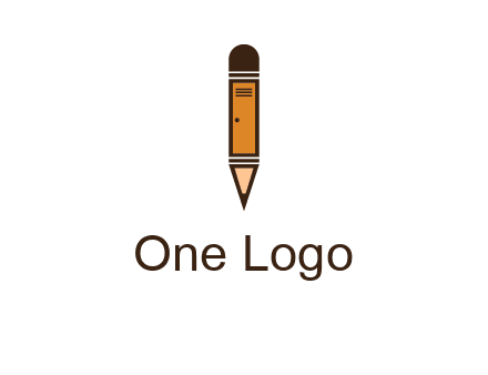 door merged with pencil logo