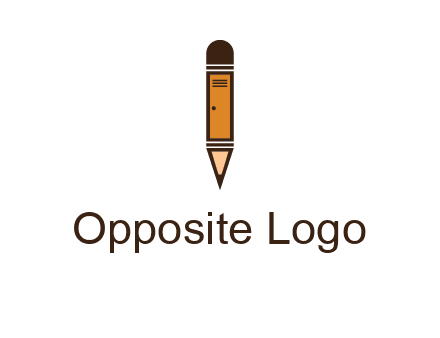 door merged with pencil logo