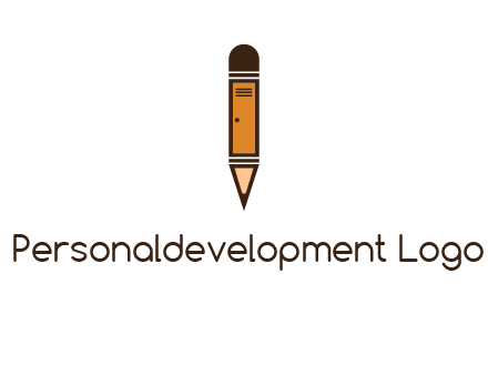door merged with pencil logo