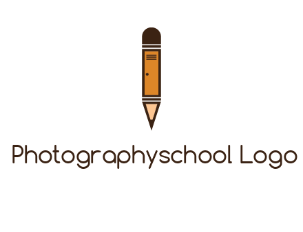 door merged with pencil logo