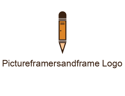 door merged with pencil logo