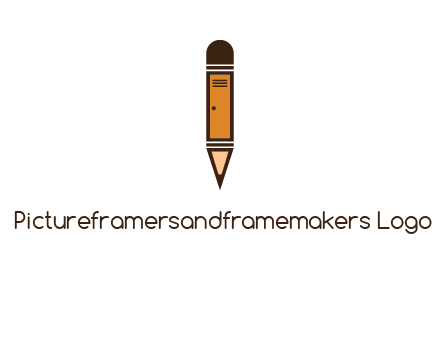 door merged with pencil logo