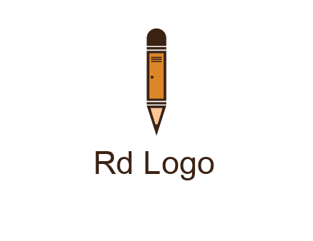 door merged with pencil logo