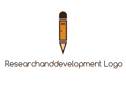 door merged with pencil logo