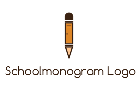door merged with pencil logo